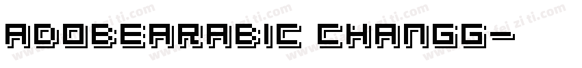 adobearabic changg字体转换